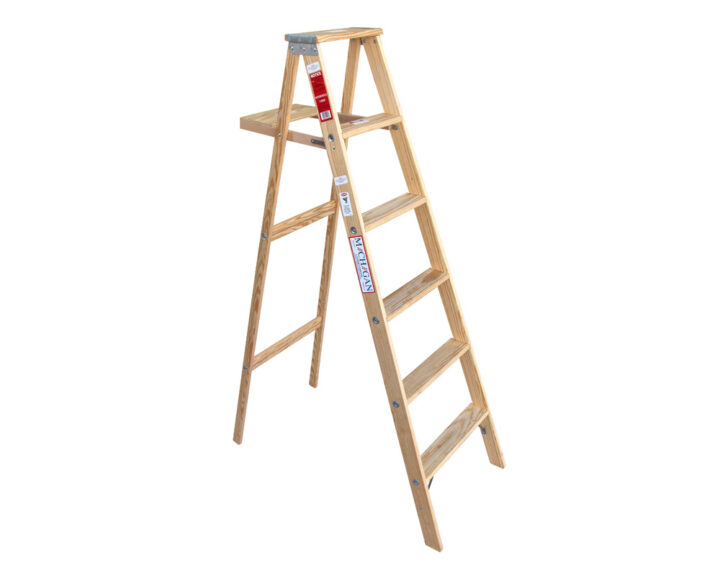 【NEW】【デッドストック】MICHIGAN LADDER COMPANY / TYPE Ⅵ WOOD STEP LADDER 6ステップ