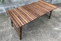 NEW】CAMP MANIA PRODUCTS / INOUTDOOR LIVING TABLE (L) all walnut 