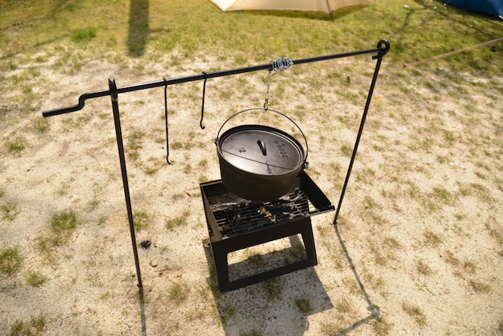 WEB限定販売＞CAMP MANIA PRODUCTS / BONFIRE COOKING STAND (L