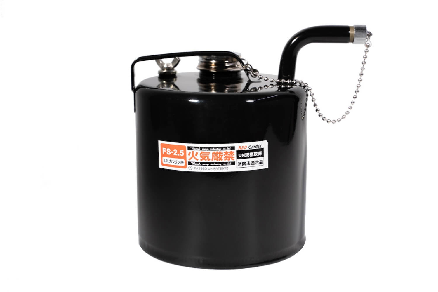 CAMP MANIA PRODUCTS / RED CAMEL jet black 2.5L ガソリン携行缶 | CAMP MANIA PRODUCTS